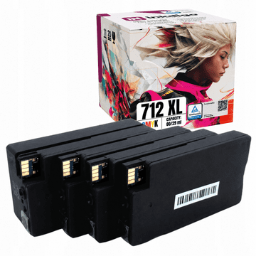 Tinta Inkdigo 712 XL kompatibilna s HP DesignJet Studio24Inch T210 T230 T250 TÜV certificirana