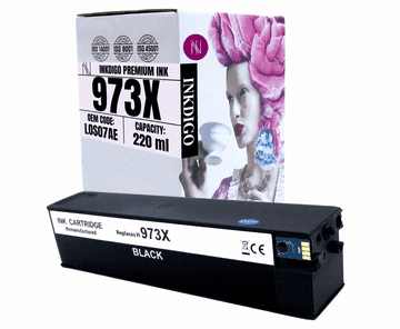 Tinta Inkdigo 973XL kompatibilna s HP PageWidePro452dn PageWidePro477dwt, TÜV certifikat