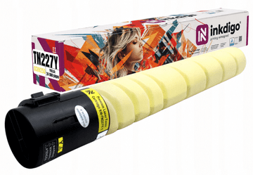 Inkdigo toner TN227Y kompatibilan s Konica Minolta Bizhub C257i, TÜV certifikat
