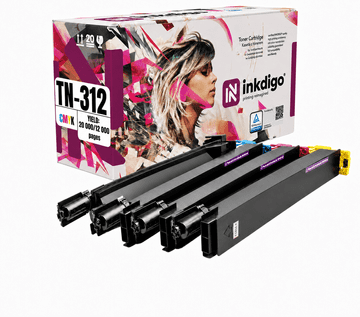 Inkdigo toner TN312 kompatibilan s Konica Minolta Bizhub C300 C352 C352P TÜV certificiran
