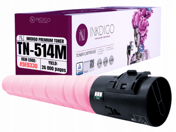 Inkdigo toner TN514M kompatibilan s Konica Minolta Bizhub C458 C558 C658 TÜV certificiran