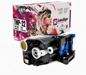 Inkdigo toner TNP22Y kompatibilan s Konica Minolta Bizhub C35 C35P TÜV certificiran