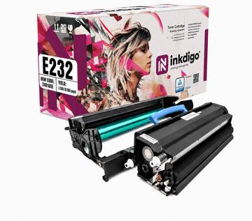 Inkdigo bubanj + toner 24016SE / 12A8302 kompatibilan s Lexmark E232 TÜV certificiran