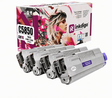 Inkdigo toner 43865721-43865724 kompatibilan s OKI C5850 MC560DN C5950CDTN TÜV certificiran