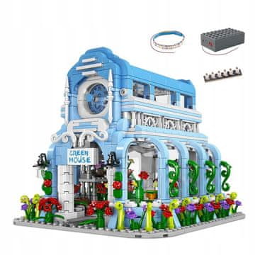 MOULD KING Botanički vrt LED - 1289 kom TECHNIC blokovi