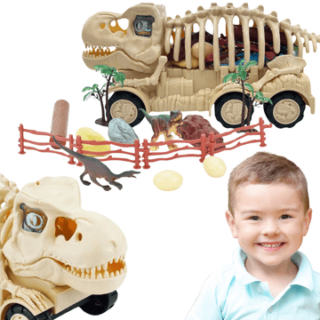 SET KOSTURA DINOSAURA, TRANSPORTER, FIGURE DINOSAURA, FARMA JAJA