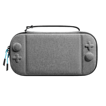 Nikcorp Zaštitna torbica TAHOE za Nintendo Switch 2, otporna na udarce i vlagu, siva, 26x12 cm, ojačana konstrukcija s mekanom unutrašnjosti, organizator za igre i ergonomska ručka za siguran transport