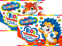 BAMBINO Školski BLOK ZA CRTANJE A4 20 listova bijeli 80 g za umjetnost