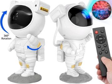 R2 NOĆNA SVJETILJKA PROJEKTOR ZVIJEZDA PROJEKTOR ASTRONAUT LED za djecu DALJINSKI UPRAVLJAČ