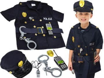 Kostim malog POLICAJCA Kostim policajca Lisice ZNAČKA Kapa