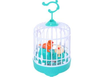 Interaktivna ptica u kavezu 2 kom cvrkuće Pjevajući BIRDS IN A CAGE