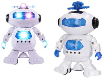 INTERAKTIVNI PLEŠUĆI ROBOT za djecu SVJETLO ZVUK Rotira se za 360°