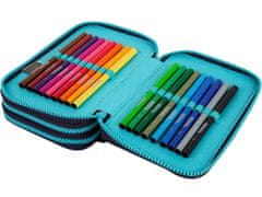 CoolPack Trostruka pernica s priborom JUMPER 3 Mrs. Unicorn TRI PRETINCA