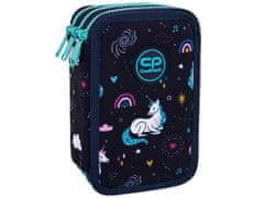 CoolPack Trostruka pernica s priborom JUMPER 3 Mrs. Unicorn TRI PRETINCA