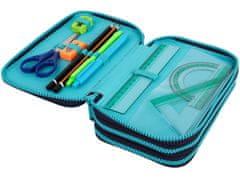 CoolPack Trostruka pernica s priborom JUMPER 3 Mrs. Unicorn TRI PRETINCA
