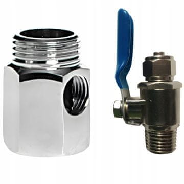 PRIKLJUČAK 3/8" + VENTIL ZA FILTER VODE | OSMOZA, HLADNJAK, LEDOMAT