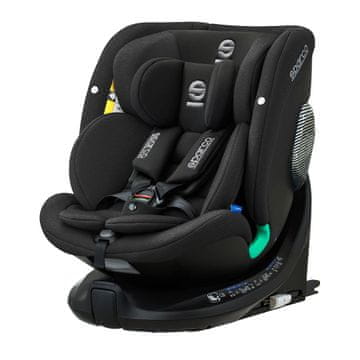 Sparco AUTOSJEDALICA OKRETNA ZA 360° SK7000I CRNA 0-36 KG / 40-150 CM