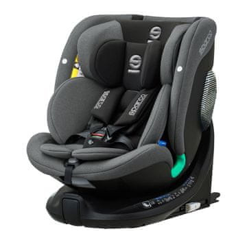 Sparco AUTOSJEDALICA OKRETNA ZA 360° SK7000I Siva 0-36 KG / 40-150 CM