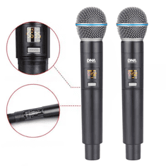 DNA BAT dual vocal SET bežični punjivi komplet 2x ručni mikrofon UHF prijemnik