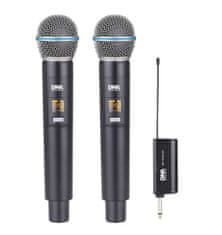 DNA BAT dual vocal SET bežični punjivi komplet 2x ručni mikrofon UHF prijemnik