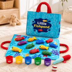 JOJOY® Magnetna edukativna igra pecanja za djecu, Montessori set 22 komada za učenje boja, brojeva i razvoj motorike | MONTIFISH
