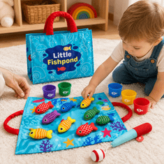 JOJOY® Magnetna edukativna igra pecanja za djecu, Montessori set 22 komada za učenje boja, brojeva i razvoj motorike | MONTIFISH