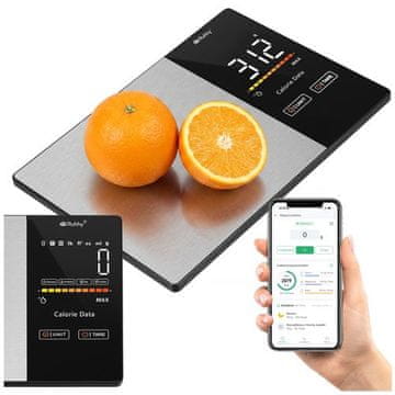 Northix Bluetooth kuhinjska vaga, kapacitet 5 kg, preciznost 1 g