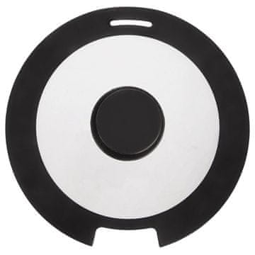 Northix Stakleni poklopac sa silikonskim rubom, 25 cm, otvor za paru