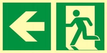 ZE-02I Smjer prema izlazu evakuacijskog puta lijevo