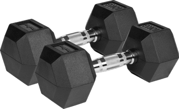 BE Rebel Active gumene bučice od lijevanog željeza HEX 2x10 kg RBA-2325-10 (5901890111881)