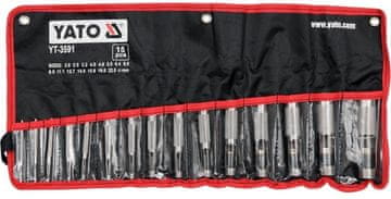 YATO set rezača za kožu 2-22 mm 15 komada (YT-3591)