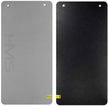 HMS Premium prostirka za jogu i fitness s rupama 110 x 55 x 1,5 cm sivo-crna (5907695512120)