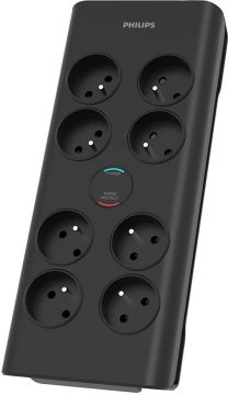 Philips SPN7080BA/60 Zaštita od prenapona 8 utičnica 2 m Crna