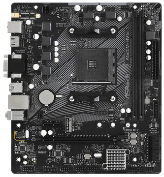 ASRock A520M-HVS matična ploča (sAM4, AMD A520, PCI-Ex16)