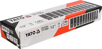 YATO Set udarnih glava 1/2" 10-24 mm 11 dijelova YT-1054 (5906083910548)