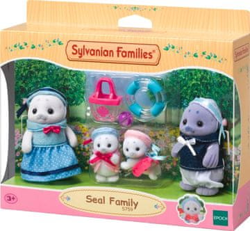 Set figurica obitelji Sylvanian Seal iz epohe, 8 cm, za odrasle i 4 cm za djecu (5054131057599)