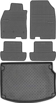 Renault Megane III Hatchback od 2008-2015. Komplet - gumeni podmetači za automobil + podloga za prtljažnik