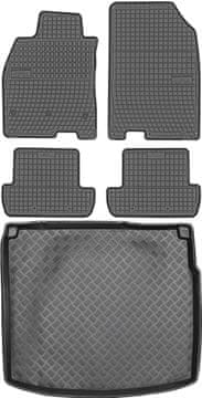 Renault Megane III kombi od 2008-2015. komplet - gumirani podmetači za automobil + prostirka za prtljažnik