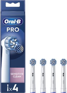 Oral-B Pro Sensitive Clean glave električne četkice za zube, 4 kom. bijele (8006540847961)