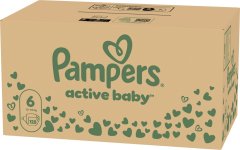 Pampers Active dječje pelene veličina 6 (Extra Large) 13-18 kg 128 kom (8006540032688)