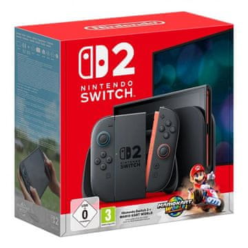 Nintendo Switch 2 igraća konzola + Mario Kart World – 4K HDR igraći sustav s dva Joy-Con kontrolera i GameChatom
