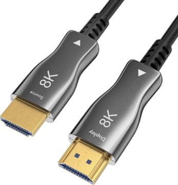 slomart CLAROC CABLE HDMI 2.1 AOC kabel, M/M, 10m, 4K@120Hz, 8K@60Hz