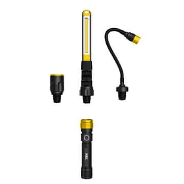 slomart PLASTROL Multi-tip Flashlight LED svjetiljka, 190-350 lm, USB-C
