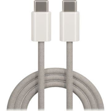 maXlife Maxlife kabel USB-C - USB-C, 1m, 20W, sivi, najlon