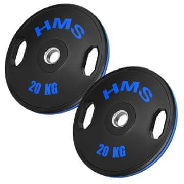 Northix Olimpijski gumeni utezi, 2 x 20 kg