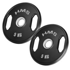 Northix Olimpijski utezi, gumirani, 2 x 5 kg