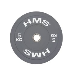 Northix Olimpijski kotur Bumper, 5 kg, sivi