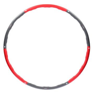 Northix Hula Hoop 100 cm, crveno-sivi fitness prsten
