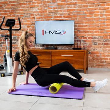 Northix Prostirka za fitness EVA, 120x60cm, 15mm, ljubičasto-crna