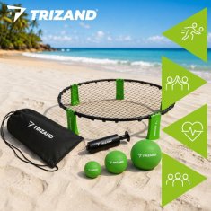 Northix Mini odbojkaški set Roundnet s 3 lopte i pumpom